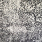 Spirit Charcoal Grey Faded Wash Medallion Transitional Rug