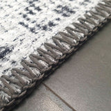Spirit Charcoal Grey Faded Wash Medallion Transitional Rug