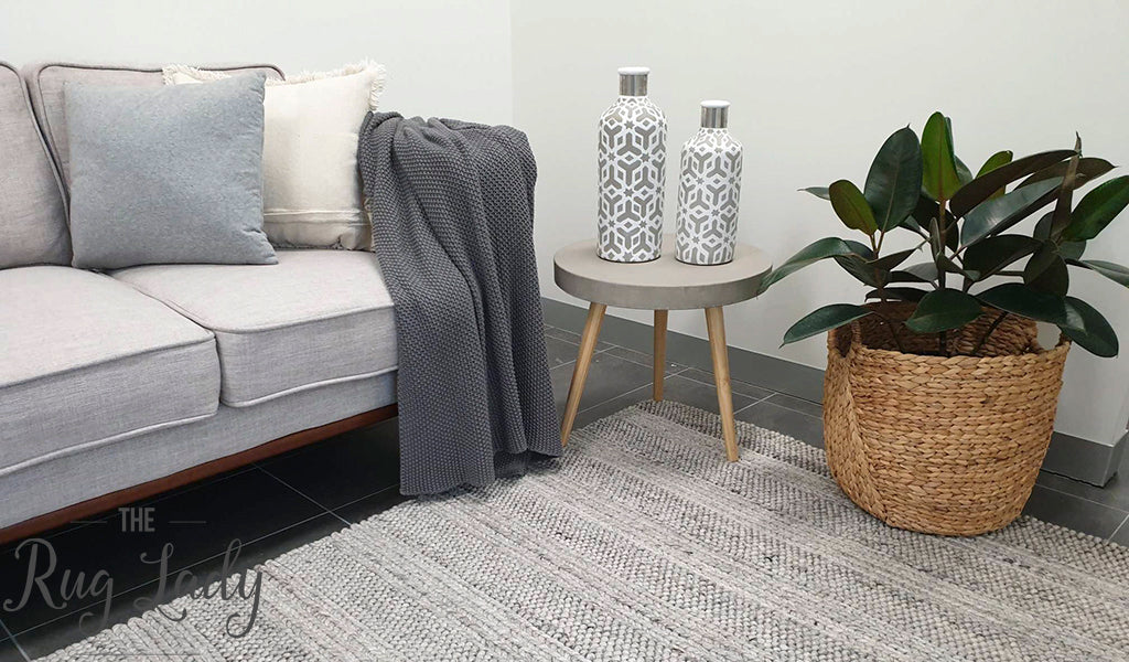 Queen Grey Hand Loomed Wool Rug | Best Sellers | The Rug Lady