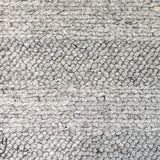 Queen Silver Hand Loomed Wool Rug