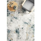 Emira Multi Colour Teal Abstract Rug