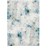 Emira Multi Colour Teal Abstract Rug