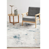 Emira Multi Colour Teal Abstract Rug