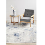 Emira Navy Grey Abstract Rug