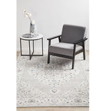 Emira Beige Grey Floral Medallion Rug