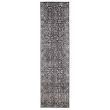 Awaken Charcoal Overdyed Power Loomed Hallway Runner