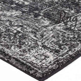 Awaken Charcoal Overdyed Power Loomed Hallway Runner