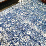 Awaken Navy Blue Over Dyed Oriental Rug
