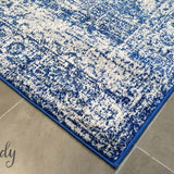 Awaken Navy Blue Over Dyed Oriental Rug
