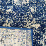 Awaken Navy Blue Over Dyed Oriental Rug