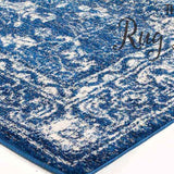 Awaken Navy Blue Overdyed Power Loomed Hallway Runner