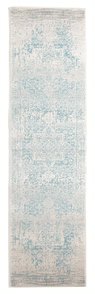 Awaken Blue Ivory Medallion Hallway Runner