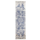 Awaken Navy White Power Loomed Hallway Runner