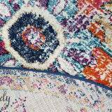 Awaken Orange Medallion Round Rug