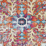 Awaken Orange Medallion Round Rug