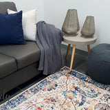 Awaken Ivory Orange Patterned Rug