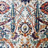 Awaken Ivory Orange Patterned Rug