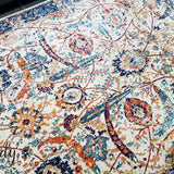 Awaken Ivory Orange Patterned Rug
