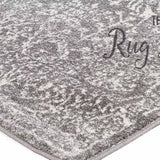 Awaken Grey White Power Loomed Hallway Runner