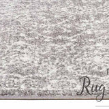 Awaken Grey White Power Loomed Hallway Runner