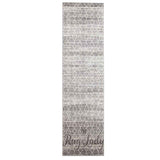 Awaken Silver Diamond Power Loomed Hallway Runner