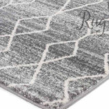 Awaken Silver Diamond Power Loomed Hallway Runner