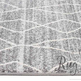 Awaken Silver Diamond Power Loomed Hallway Runner
