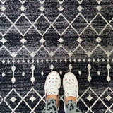 Awaken Black Tribal Rug
