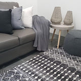 Awaken Black Tribal Rug