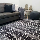 Awaken Black Tribal Rug