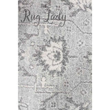 Awaken Silver Patterned Power Loomed Hallway Runner