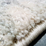Awaken Ivory Grey Flower Medallion Transitional Rug