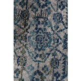 Awaken Silver Blue Diamond Hallway Runner