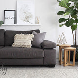 Darcy Light Grey Felted Wool Rug