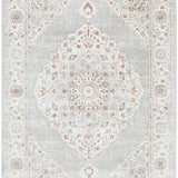 Emira Beige Grey Floral Medallion Rug