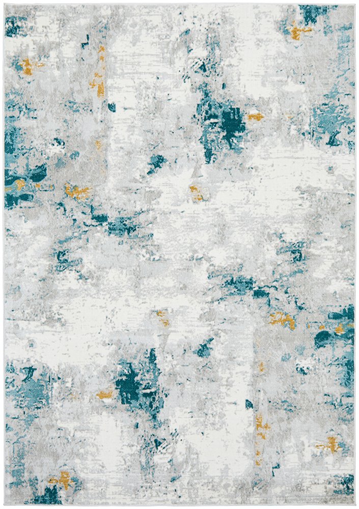 Emira Multi Colour Teal Abstract Rug