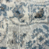 Emira Blue Off White Cornflower Medallion Rug