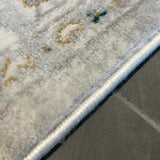 Emira Green Off White Ornate Medallion Rug