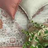 Emira Beige Grey Floral Medallion Rug