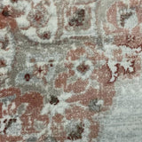 Emira Beige Grey Floral Medallion Rug