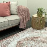 Emira Beige Grey Floral Medallion Rug