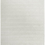 Empire White Greek Key Pattern Rug