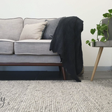 Essence Scandinavian Beige Silver Felted Wool Rug