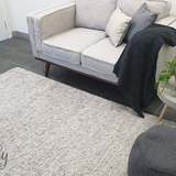 Essence Scandinavian Beige Silver Felted Wool Rug