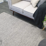 Essence Scandinavian Fox Silver Felted Wool Rug