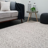 Darcy Light Grey Felted Wool Rug