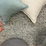 Essence Scandinavian Silver Felted Wool Rug