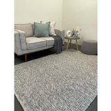 Essence Scandinavian Silver Felted Wool Rug
