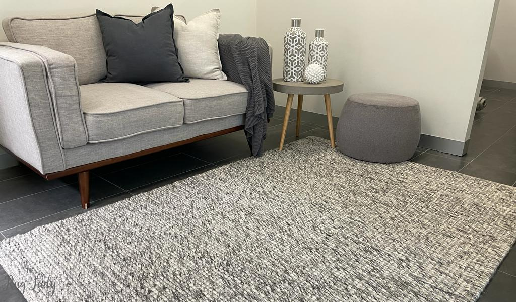 Essence Scandinavian Stone Grey Felted Wool Rug | Best Sellers | The ...