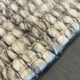 Essence Scandinavian Stone Grey Felted Wool Rug